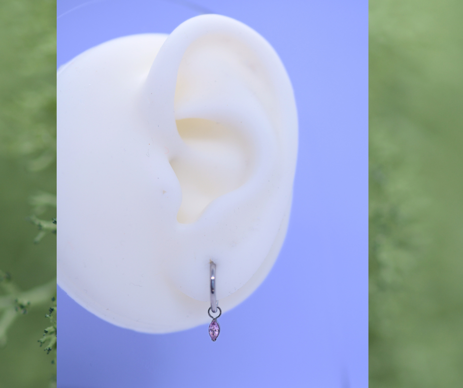 Charm Oval Roz auriu