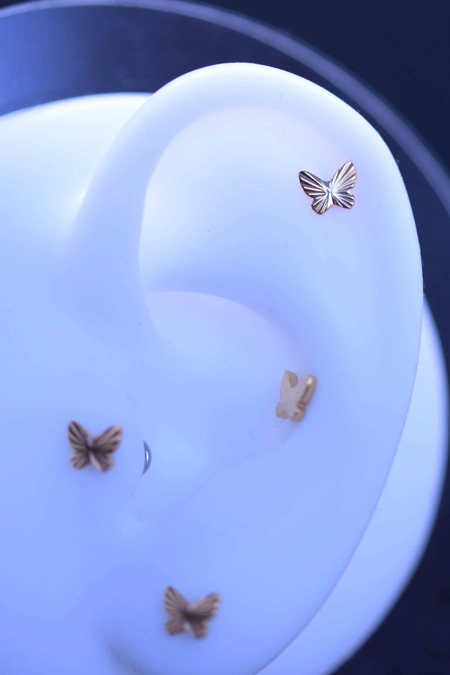 Labret Butterfly auriu