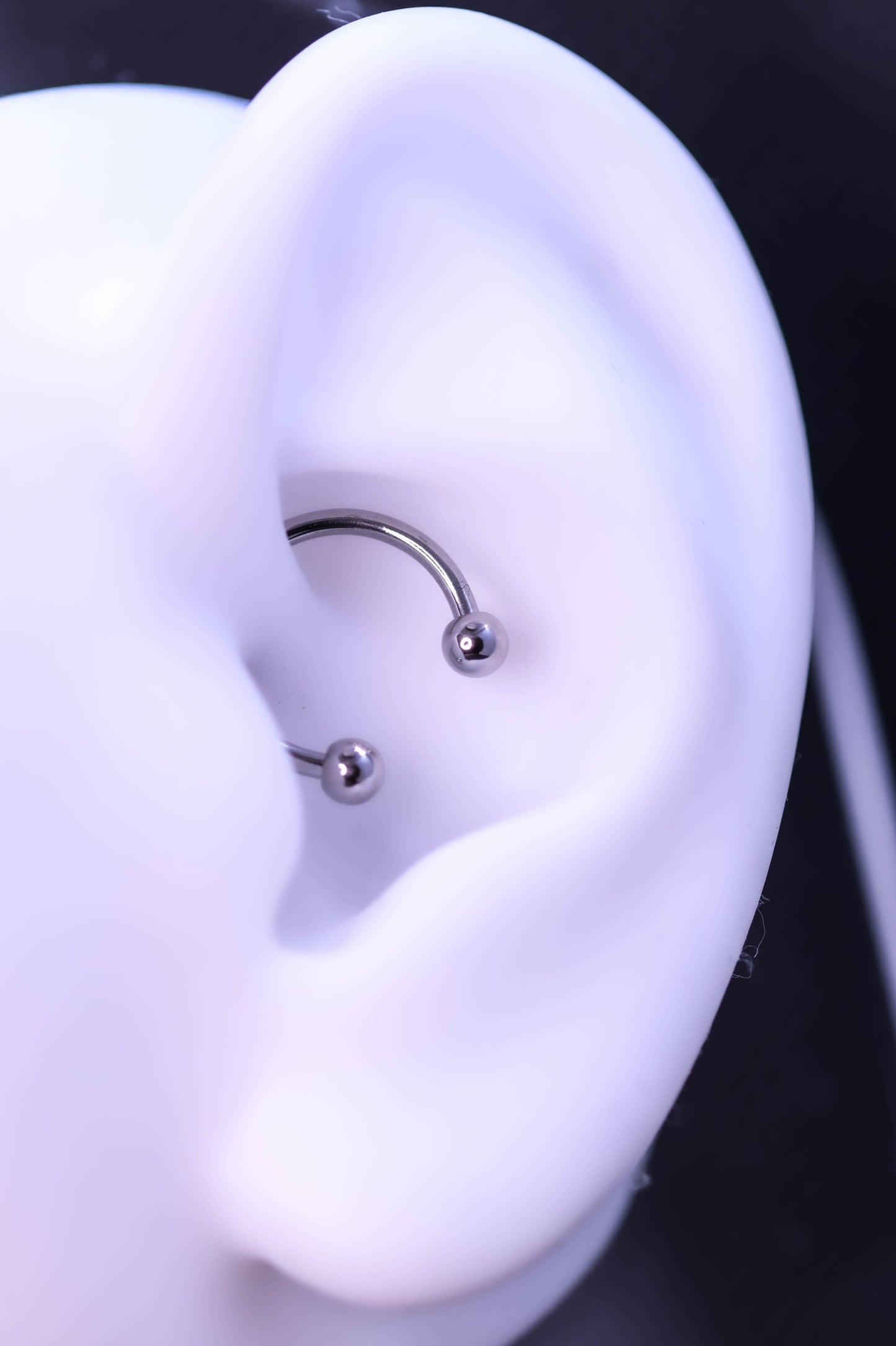 Potcoavă oțel chirurgical cu bile diverse culori