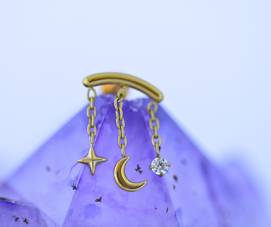 Labret Starry Night (golden)