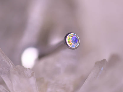 Labret cu piatră de diverse culori