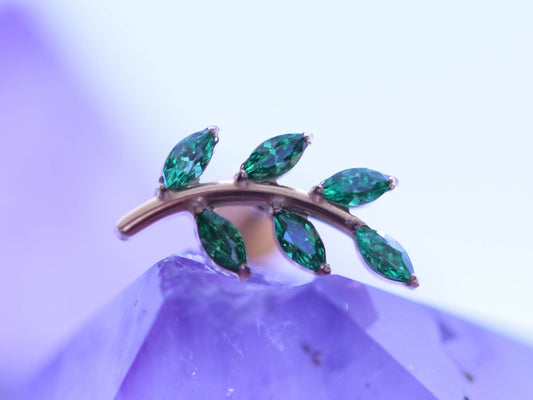 Labret Frunză Verde Auriu
